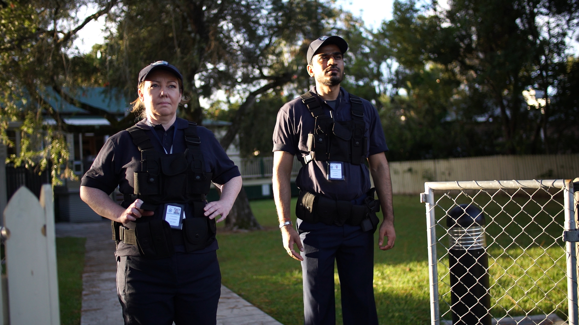 Detectives at gate